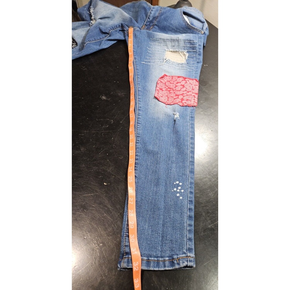 Tailored Recreation TR Premium Y2K Patched Distressed Skinny‎ Jeans 34X32 *EUC - Picture 14 of 16